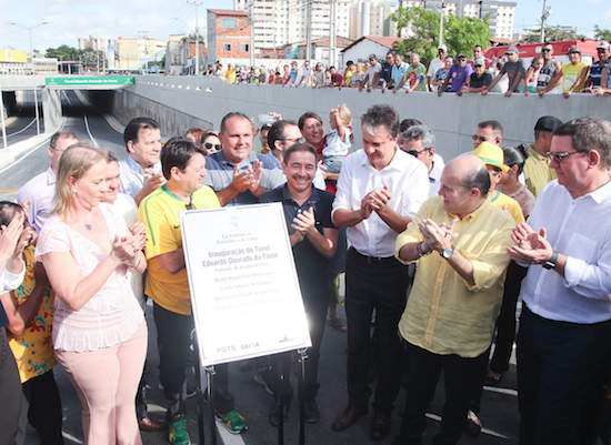 Camilo e Roberto inauguram túnel Eduardo Da Fonte, na Borges de Melo