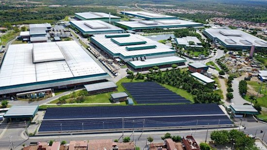 Grendene será autossuficiente em energia usando painéis solares, em Sobral