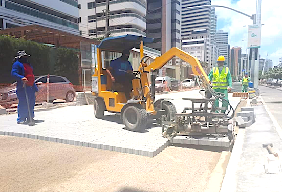 Obras do trecho um da Beira Mar estão 60% concluídas