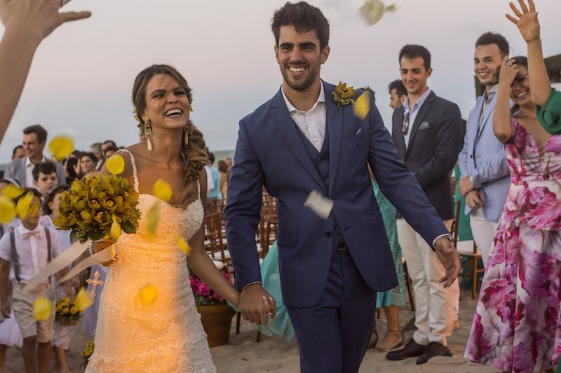 Casório de Mariana Pinto e Lucas Ximenes atrai todos os holofotes para o Zorah Beach Hotel