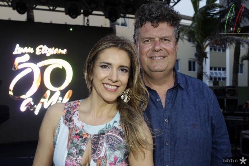 Evandro e Eliziane Colares armam luau para festejar a nova idade dela