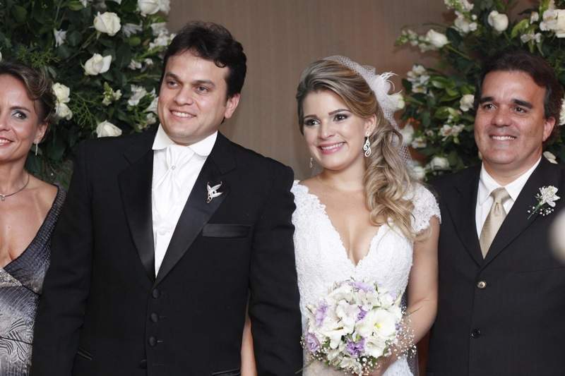 O Gran Marquise serviu de palco do casamento de Adriano Barbosa e Kamila Monteiro