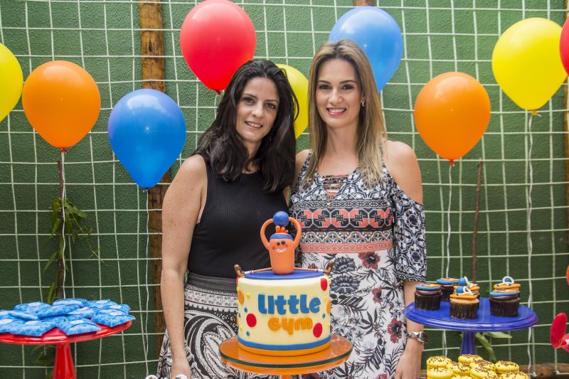 Germana Melo e Raquel Carneiro apresentam os novos espaços da Academia Litlle Gym