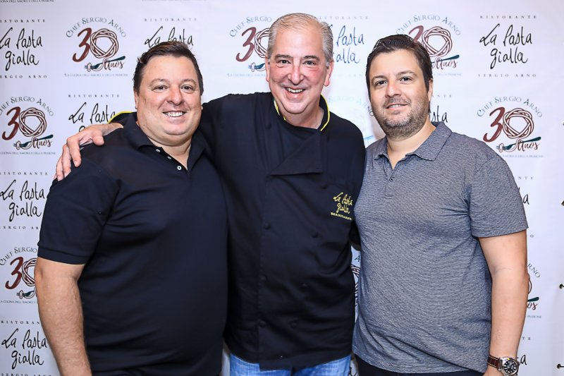 Chef Sergio Arno comemora seus 30 anos de carreira, no La Pasta Gialla, em Fortaleza