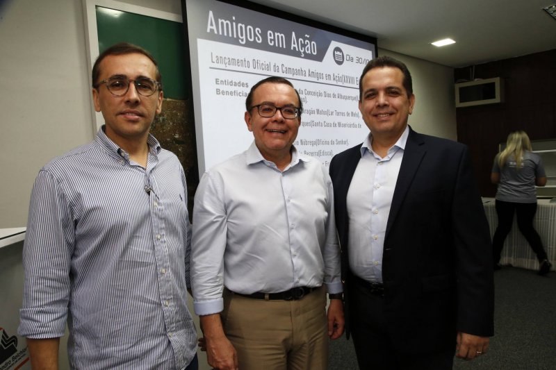 Germano e Alessandro Belchior pilotam o lançamento da Campanha Amigos em Ação 2019