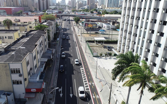 Prefeitura de Fortaleza libera tráfego na segunda etapa do binário da Av. Santos Dumont