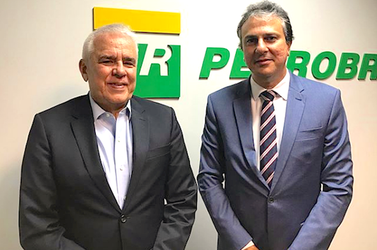 Camilo Santana reúne-se com presidente da Petrobras, no Rio