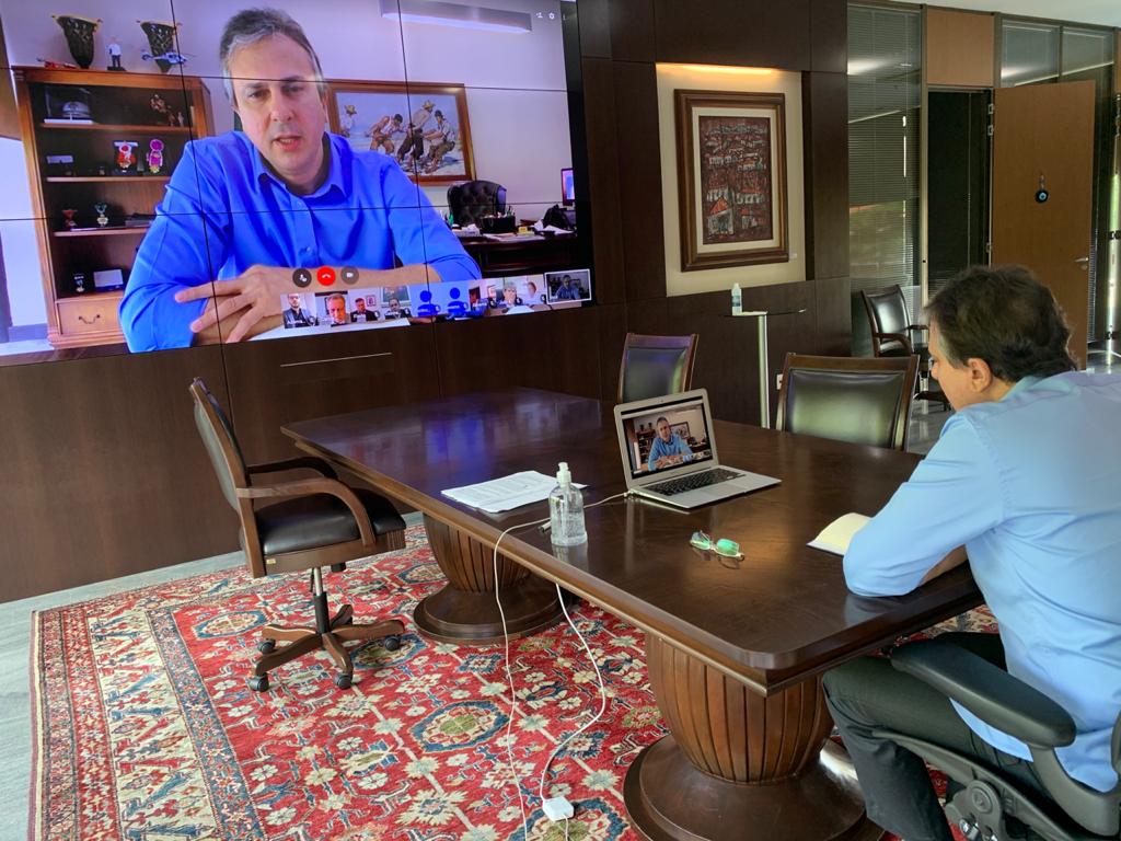 Governador Camilo Santana faz reunião virtual com governadores do Nordeste