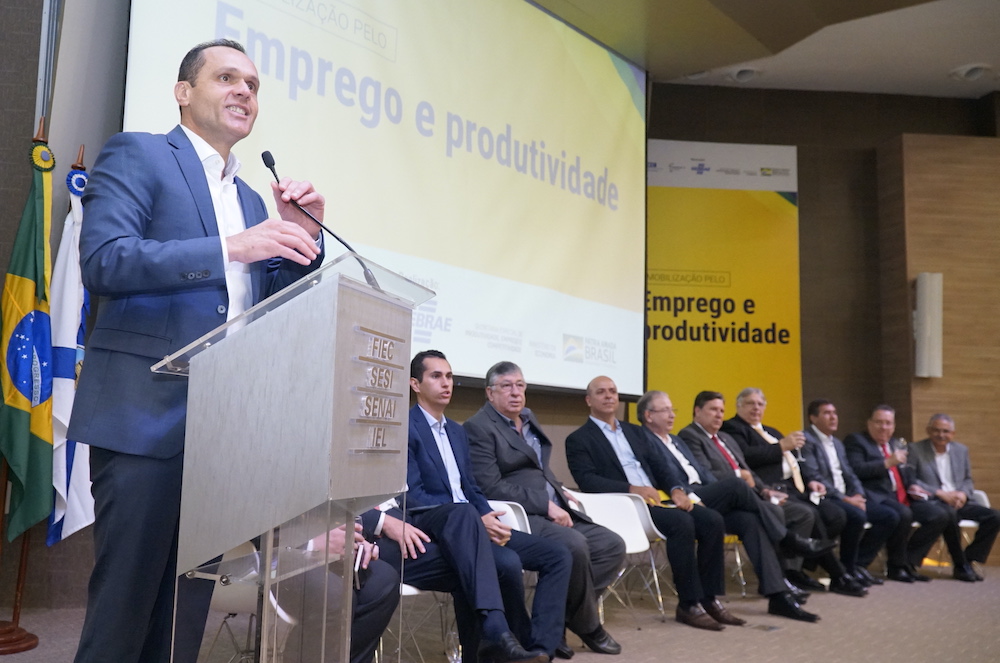 A Com Vários Líderes Empresariais E Institucionais, No Lançamento Do Mobiliza (emprego E Produtividade), Na Sede Da Fiec, Evento Que Contou Com Mais De 1.000 Participantes Em 2020