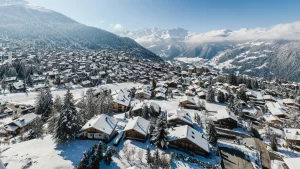 View Of Verbier In Winter