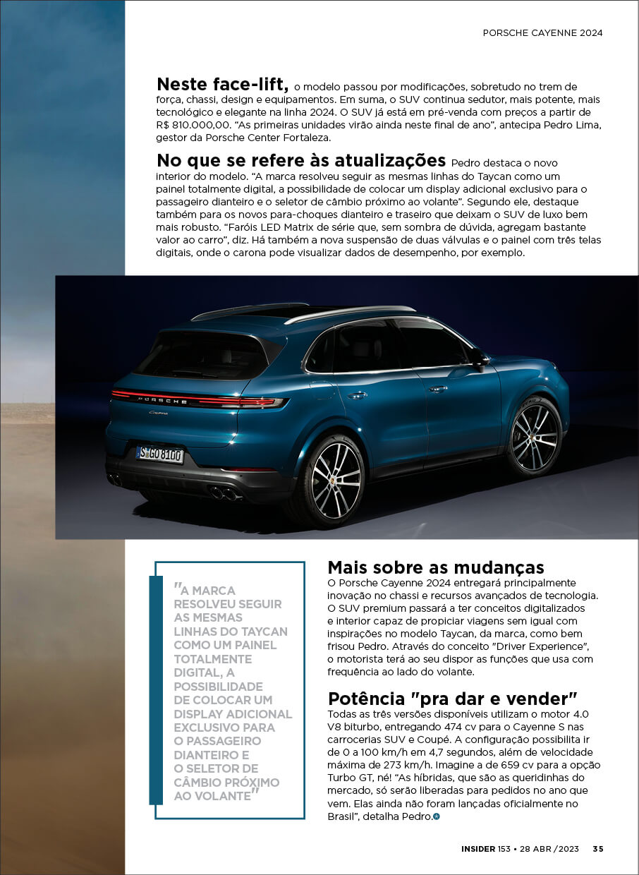 Insider #153 Porsche Cayenne 202435