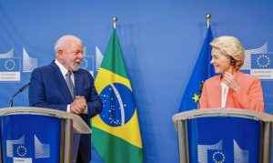 O Presidente Luiz Inácio Lula Da Silva E A Presidenta Da Comissão Europeia, Ursula Von Der Leyen Foto Ricardo Stuckert