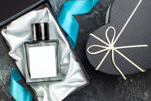 View Blue Ribbon Man Perfume Gift Box Beautiful Gift Box Dark