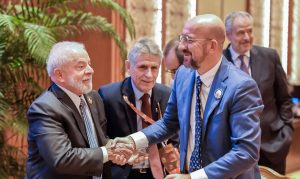 Lula Com O Presidente Do Conselho Europeu, Charles Michel Foto Ricardo Stuckert