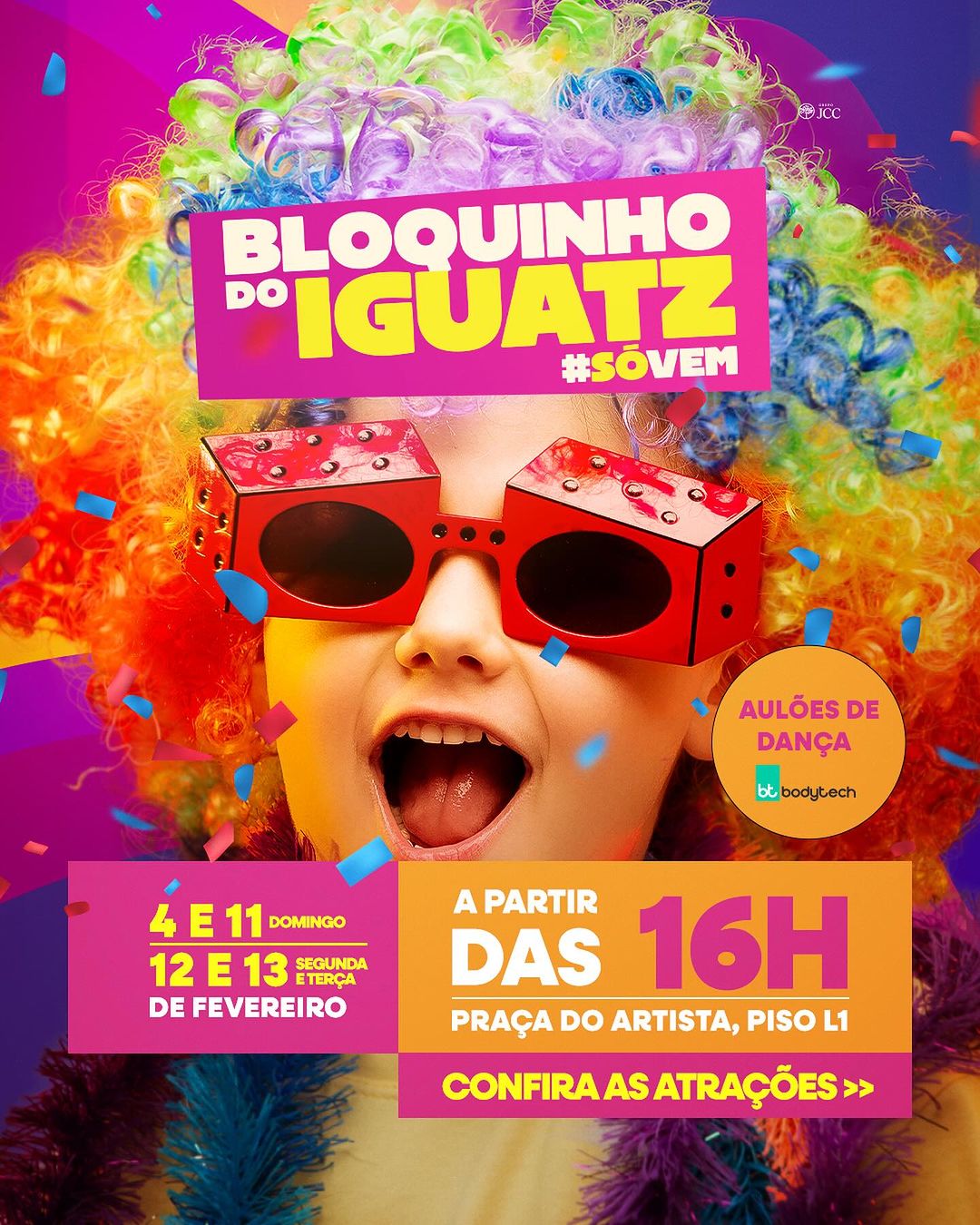 “Bloquinho do Iguatiz” reúne programação gratuita de Carnaval no Iguatemi Bosque