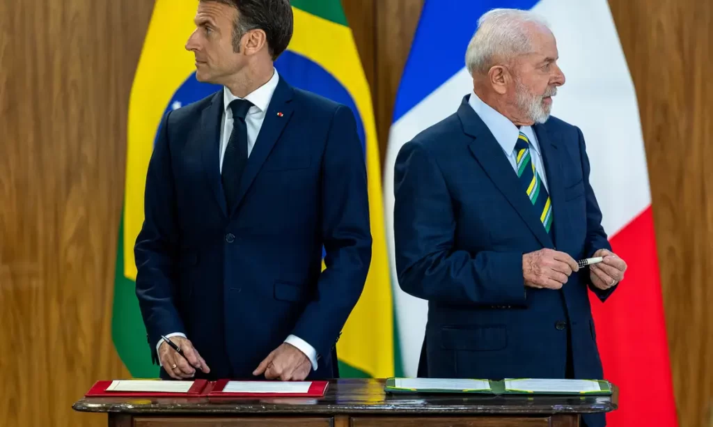 Macron E Lula Foto Agência Brasil