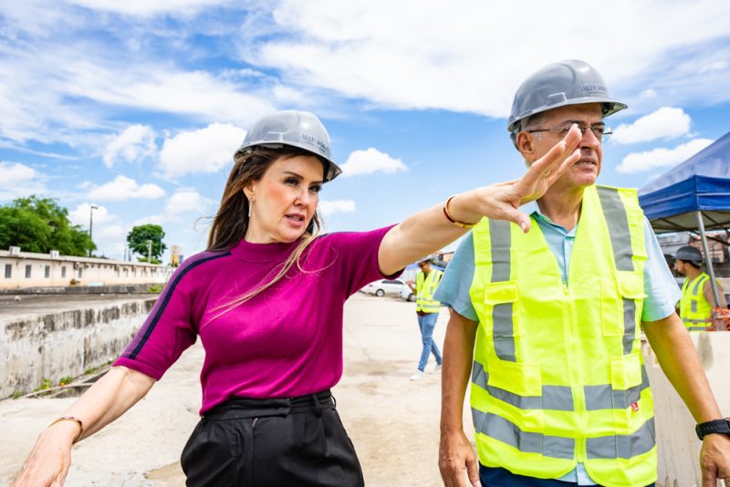 Máquinas em ação - Visita da construção da Linha Leste do Metrô de Fortaleza