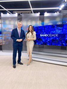 Comentarista Político Rogério Gomes E Apresentadora Do Band Cidade, Com Mais 23 Anos De Experiência, Adriana Dias