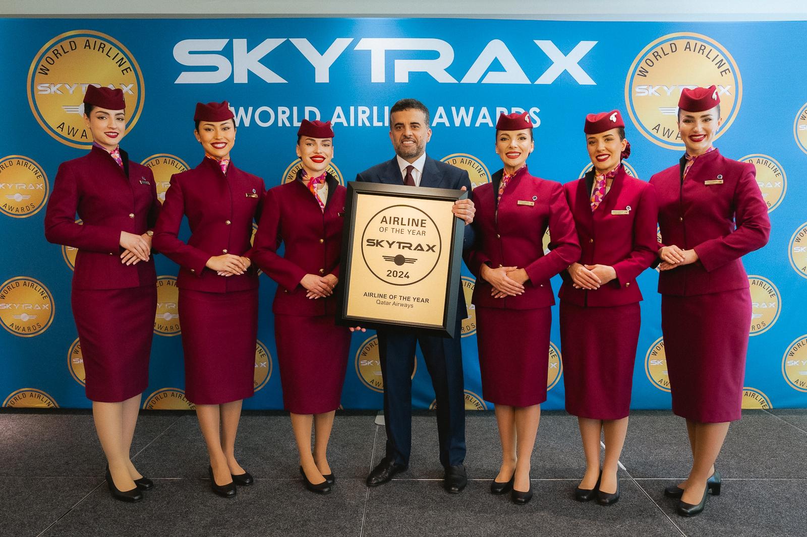 Qatar Airways garante o título de ‘Companhia Aérea do Ano’ da Skytrax, retornando ao topo pela oitava vez