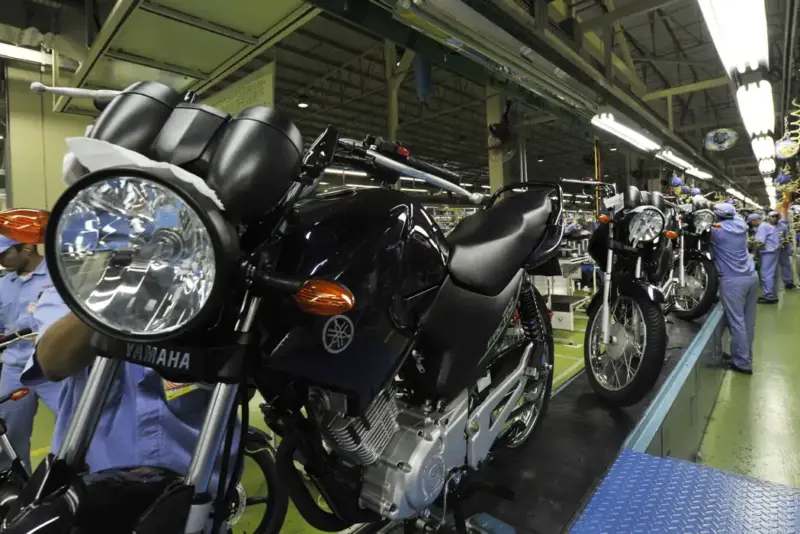 Produção Industrial, Fábrica De Motos, Motocicletas Foto José Paulo Lacerda Cni