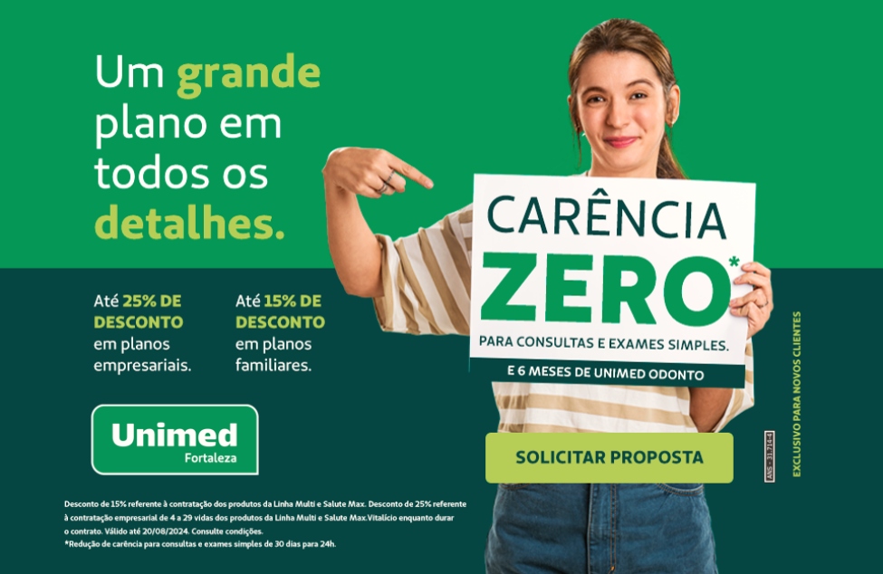 Unimed Fortaleza lança campanha com benefícios exclusivos para novos clientes