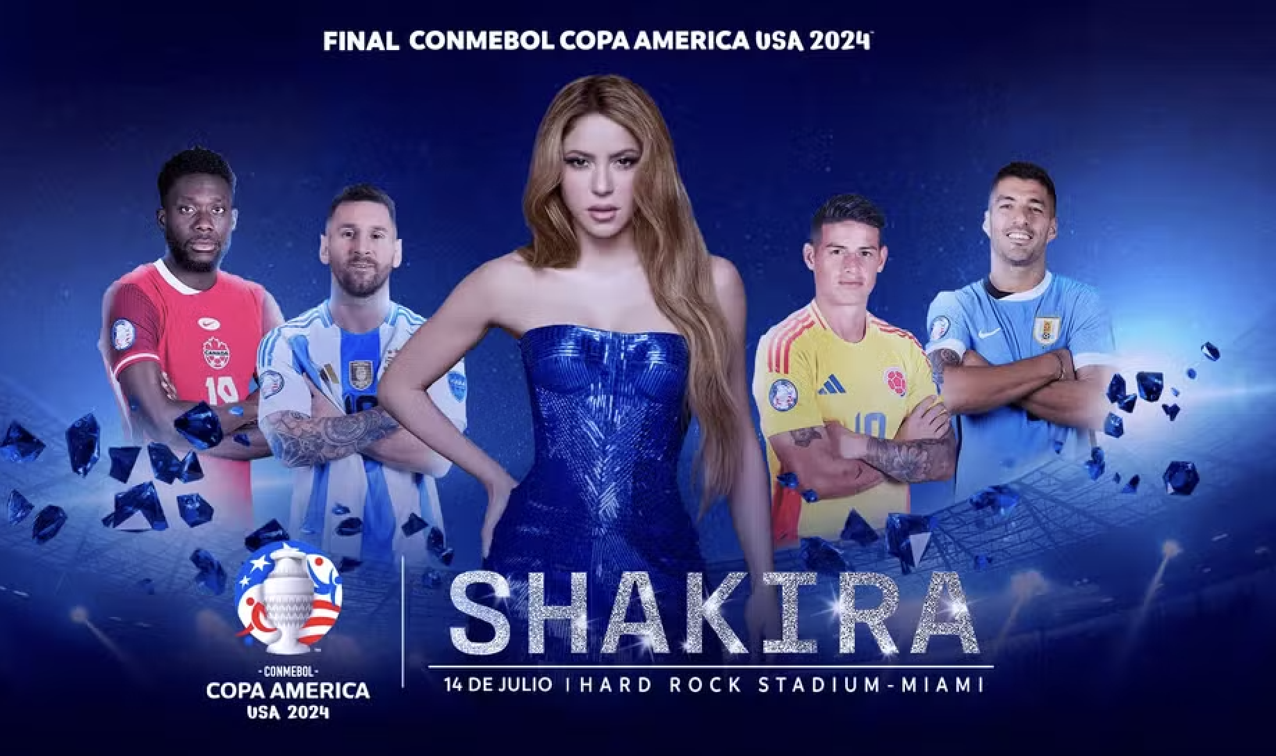 Shakira é anunciada como atração da final da Copa América