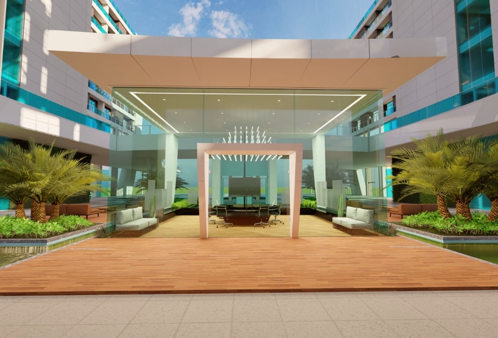 Praça do BS Design terá um novo marco arquitetônico erguido em vidro e metal