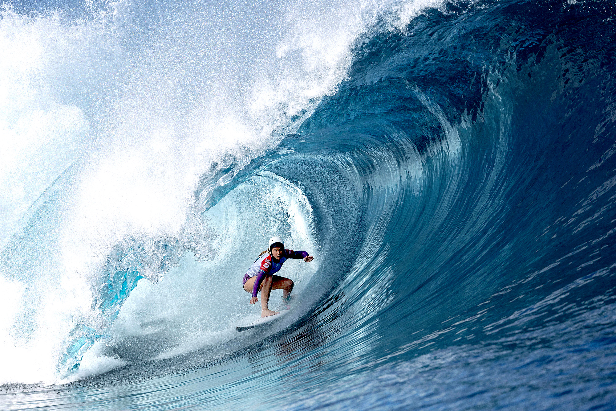 Ondas em Teahupo’o, no Taiti