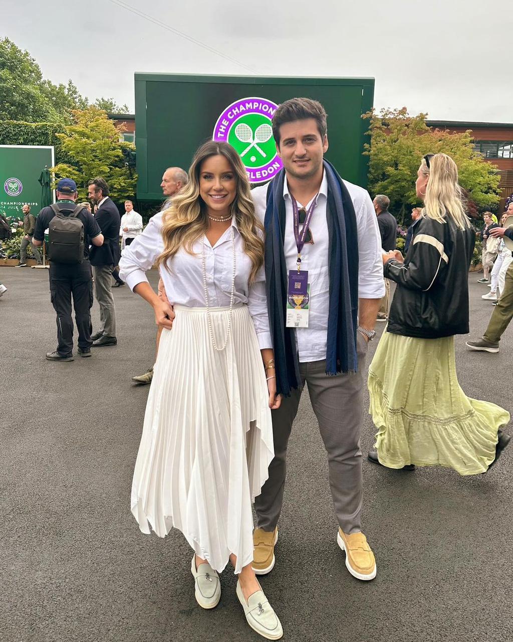 Fernanda Levy e Omar Macêdo aproveitam o charme do Grand Slam