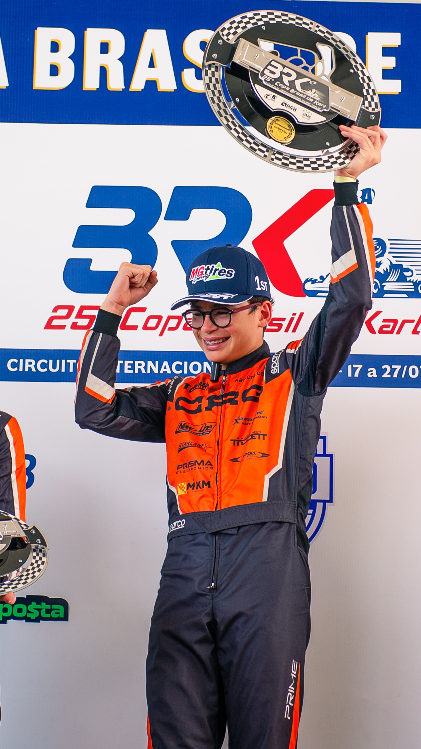 Jovem talento Bernardo Gentil é campeão da Copa Brasil de Kart 2024