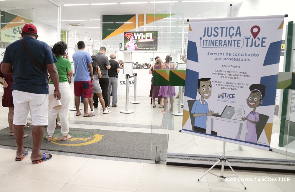 Projeto ‘Justiça Itinerante’ do TJCE chega à unidade do Vapt Vupt do Centro