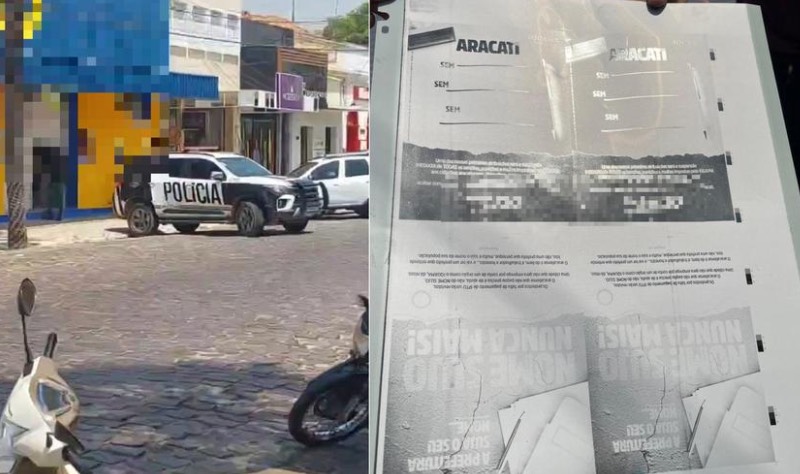 Polícia Militar cumpre mandado de busca em comitê de Caetano Neto em Aracati por propaganda eleitoral irregular