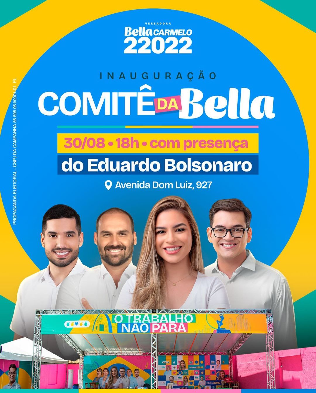 Eduardo Bolsonaro participa de lançamento de comitê eleitoral em Fortaleza