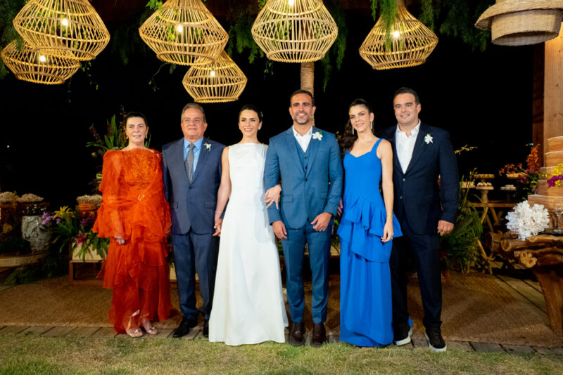 Casamento - Mariana Fiúza e Francisco Mendes celebram união com bênção na Lagoa do Uruaú