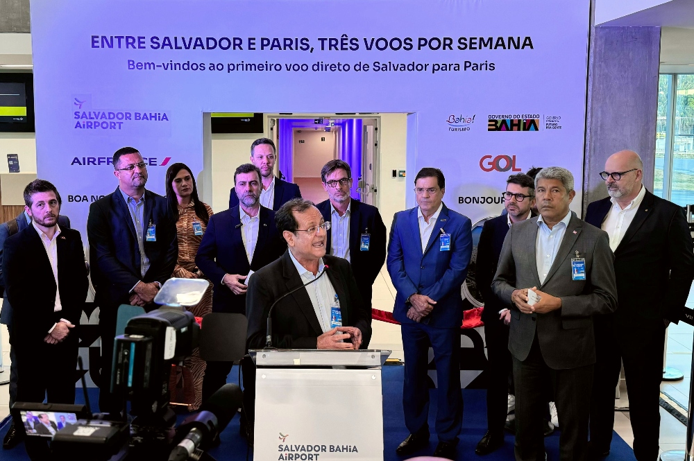 Air France promove o voo inaugural da nova rota conectando Salvador e Paris