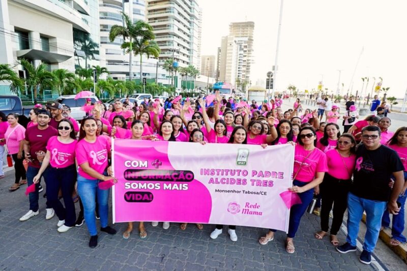 CRIO e Rede Mama realizam edição da Caminhada Rosa na orla de Fortaleza