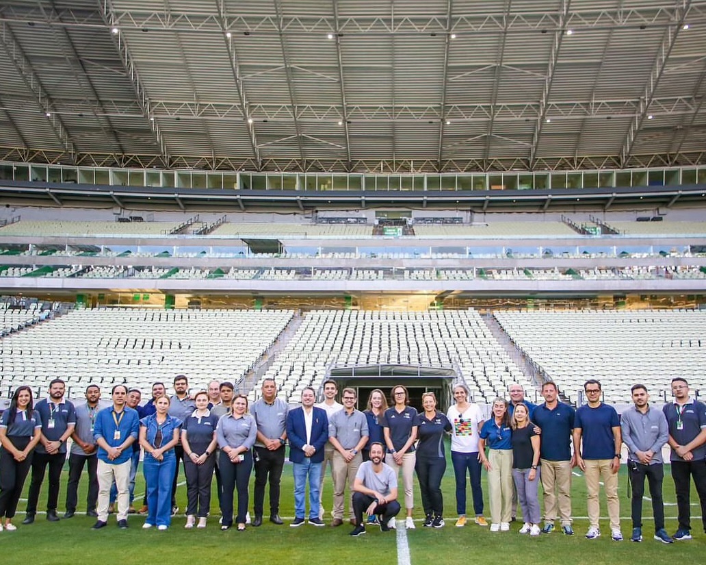 Vice-governadora Jade Romero recebe comitiva da FIFA que inspecionou Arena Castelão