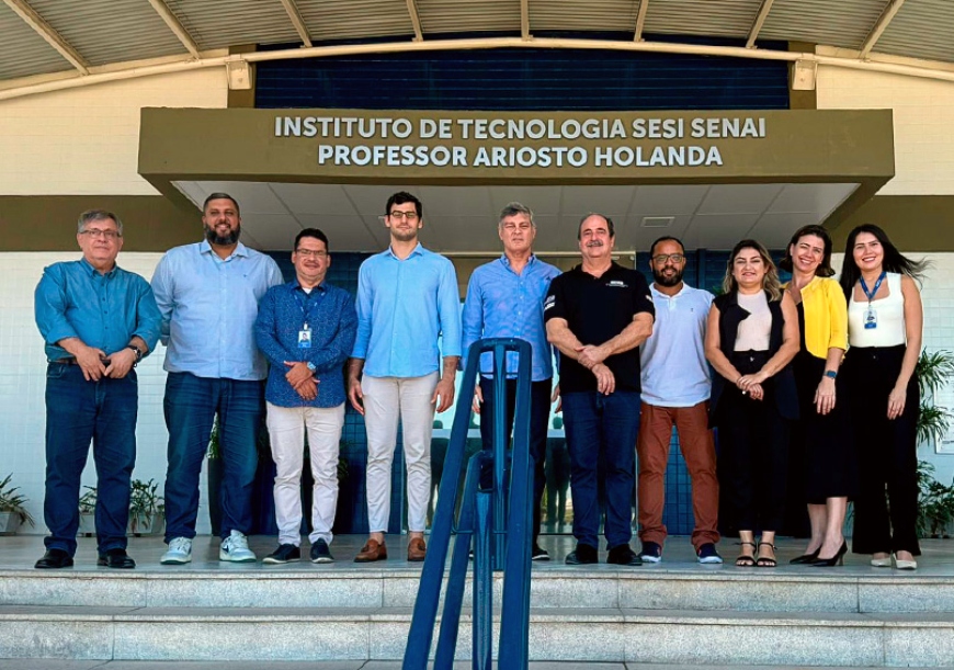 Desembargador do TRF5 Cid Marconi visita Instituto de Tecnologia Sesi Senai