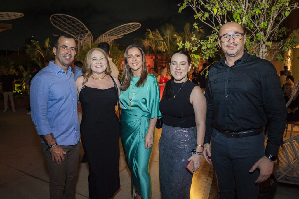 Felipe Mota, Betânia Castelo Branco, Ticiana Mota, Liana Arruda E Cletônio Maia