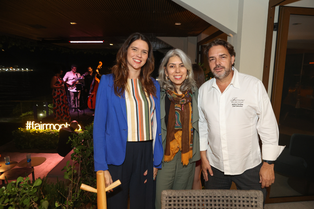 Jeannine Crepon, Marcela Soares E Chef Jérôme Dardillac