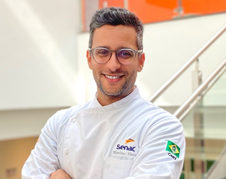 Matheus Vieira, instrutor do Senac Ceará, representa o Ceará em festival gastronômico em Lisboa