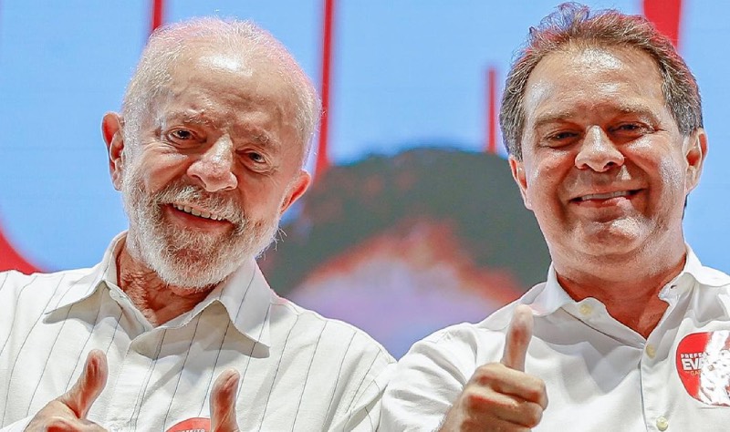 Lula posta foto com Evandro Leitão e faz menção a Camilo Santana como “melhor governador do Ceará”