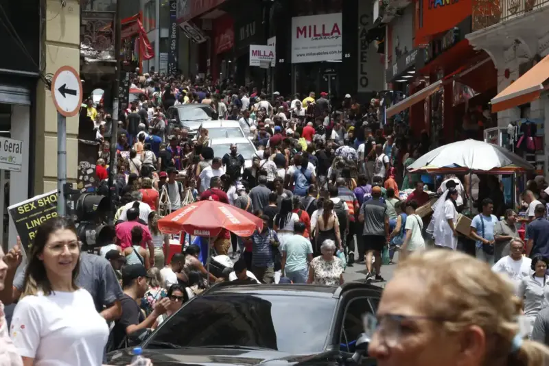 Gente, Multidão, Consumidores, Pessoas Foto Agência Brasil