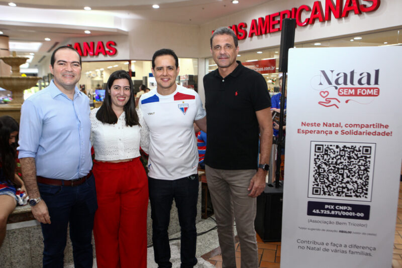 Solidariedade tricolor - Fortaleza Esporte Clube lança ponto de doação da Campanha Natal Sem fome no Iguatemi Bosque