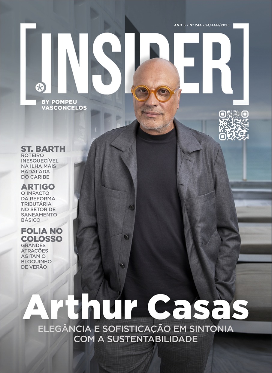 Revista INSIDER: edição imperdível com Arthur Casas na capa