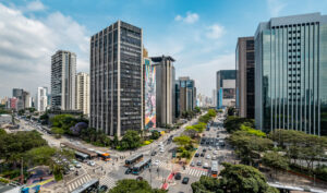 Vista Aérea Do Cruzamento Das Avenidas Faria Lima E Rebouças,