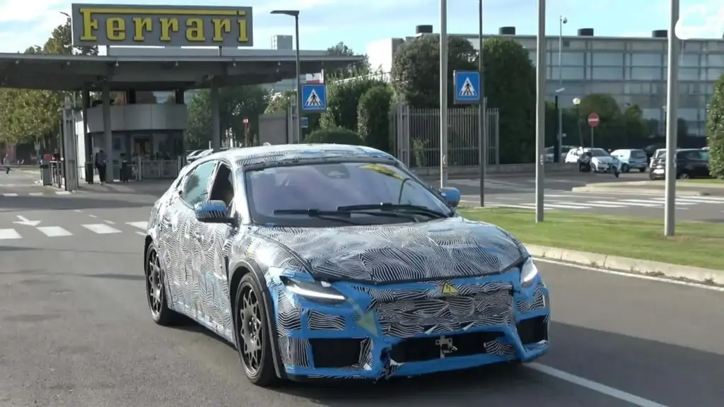 Ferrari S First Ev Spotted With Its Noise Generator Turned On