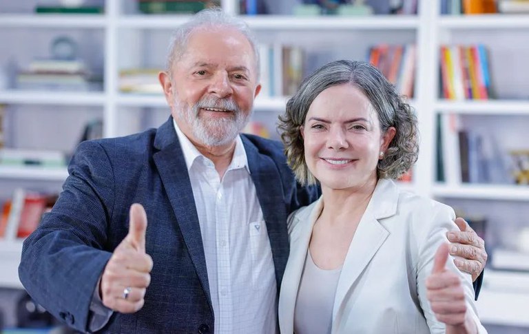 Gleisi Hoffmann E Lula Foto Ricardo Stuckert