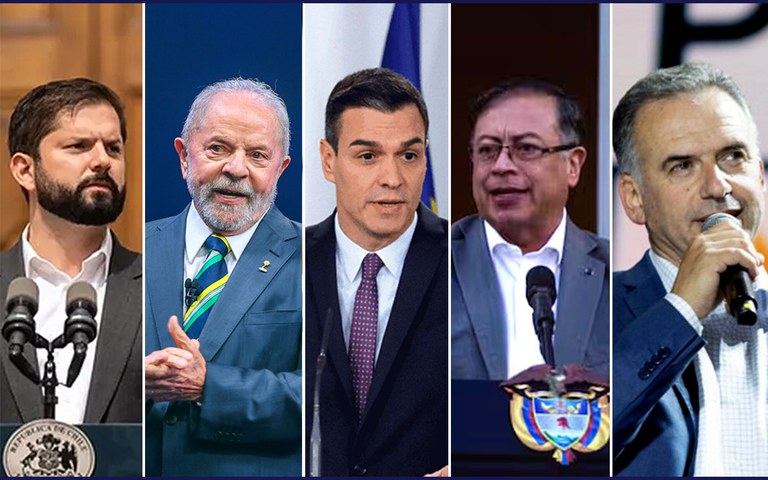 Presidentes Do Chile, Brasil, Espanha, Colômbia E Uruguai Canal Gov