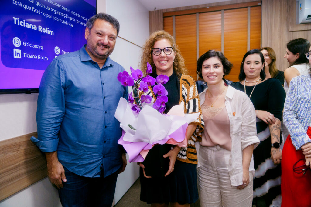 Patriolino Dias, Ticiana Rolim e Tatiana Freire